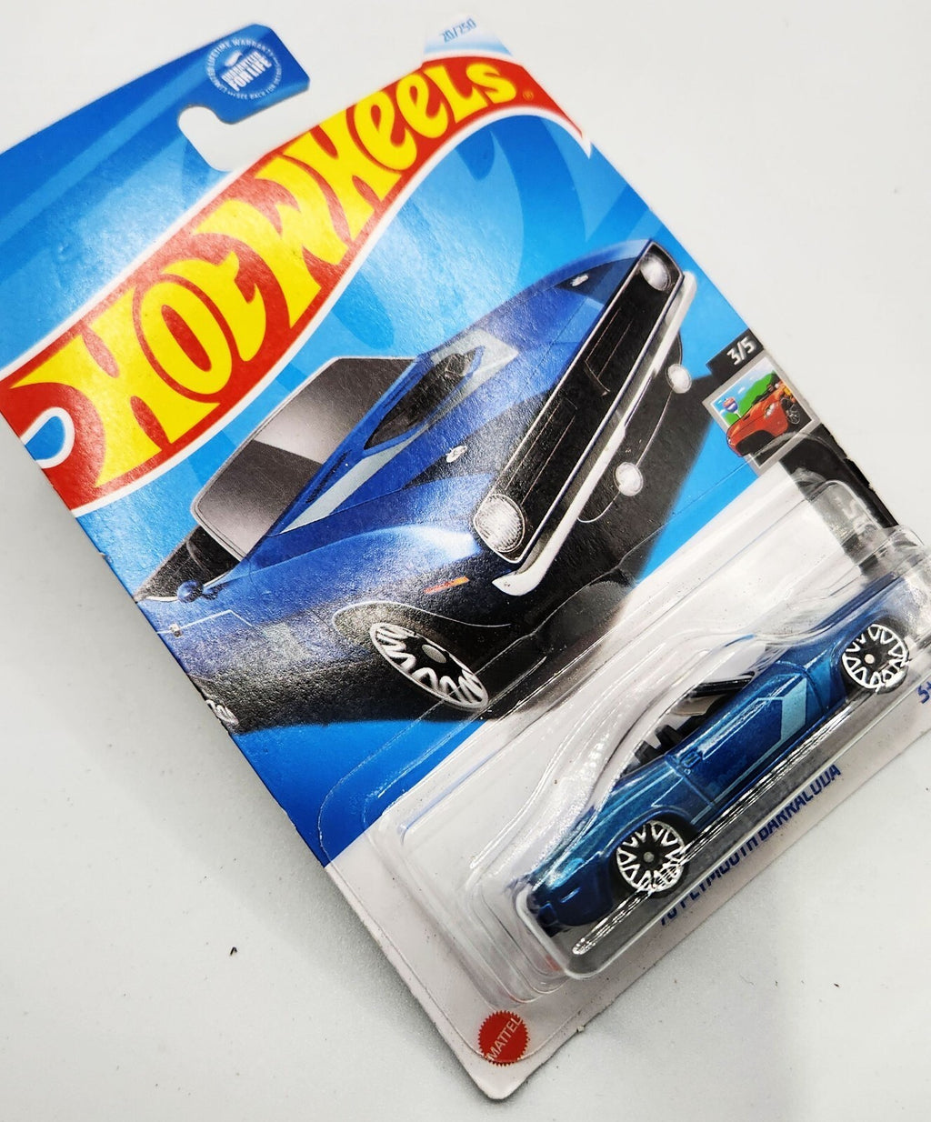 '70 Plymouth Barracuda 20/250 Hot Wheels 2024 HTC13 HW Roadsters 3/5 blue