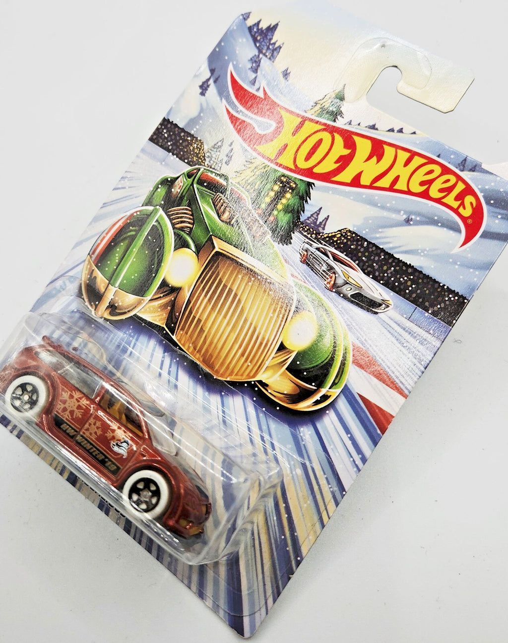 Hot Wheels 2019 Holiday Hot Rods #3 Audacious White w/ 5 Spokes NEW ON BLISTER