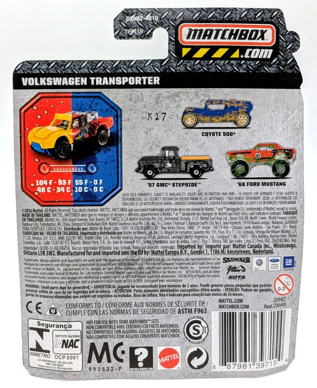 Matchbox Volkswagen Transporter #2 - 2017 Color Changers A