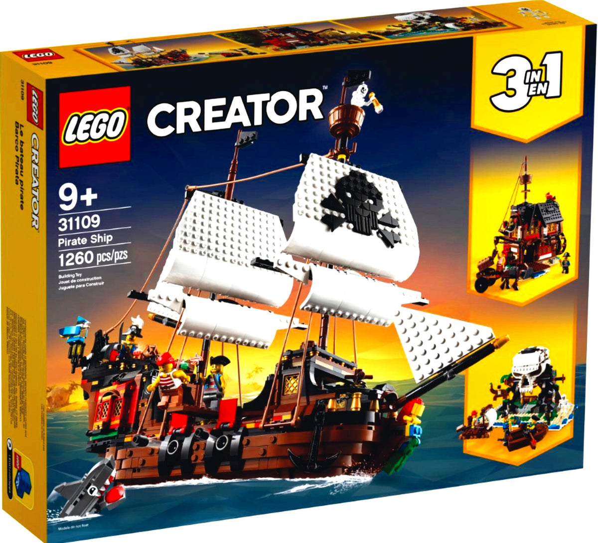 LEGO Creator 31109 Pirate Ship 3-in-1 New Factory Sealed Box  RETIRED