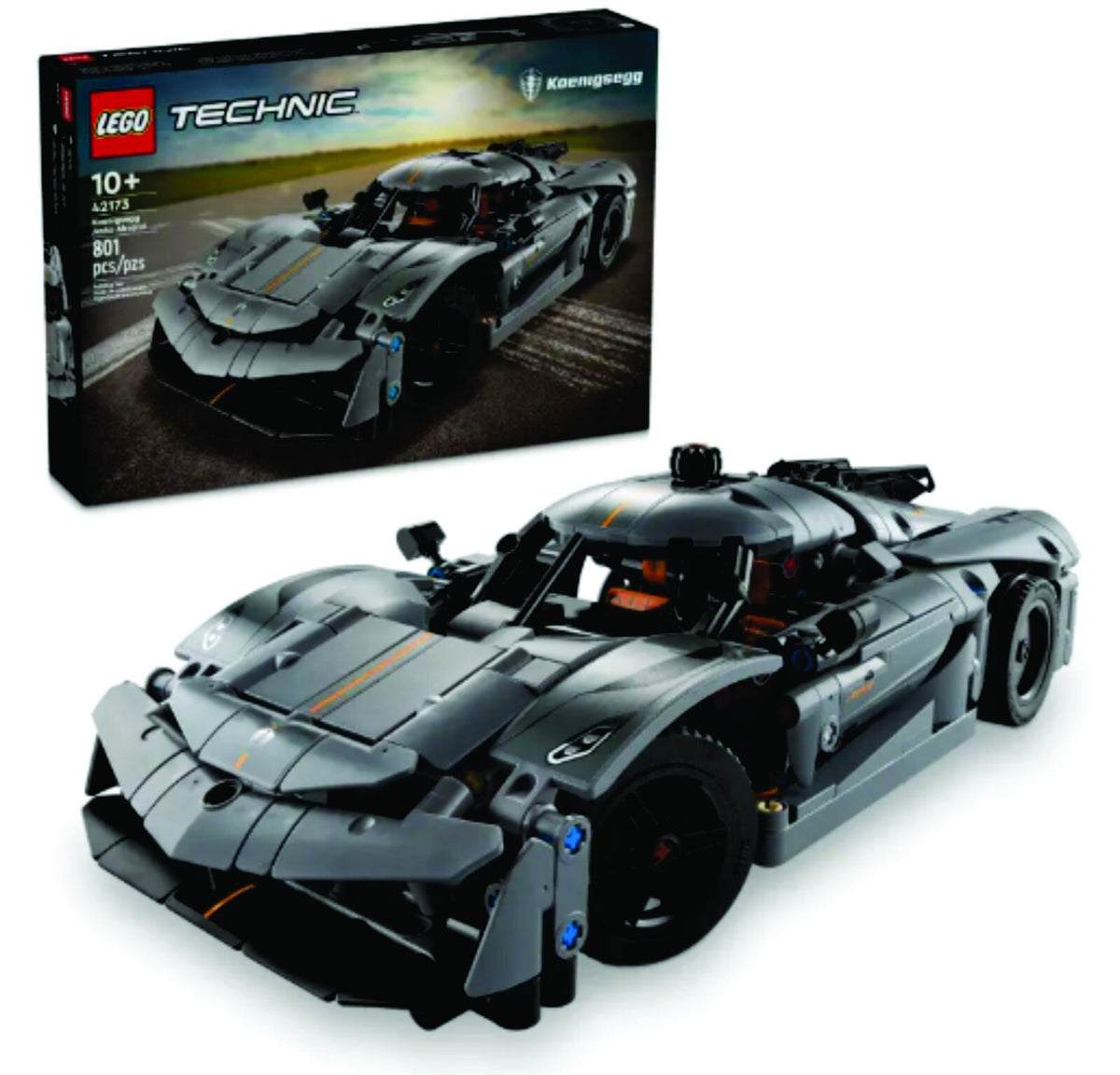 LEGO TECHNIC: Koenigsegg Jesko Absolut Gray Hypercar (42173)