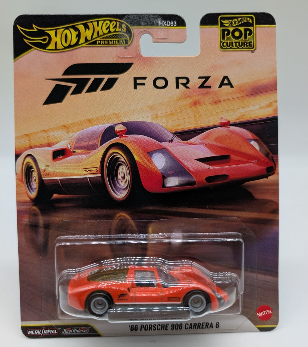 66 Porsche 906 Carrera 6 FORZA Orange Hot Wheels Car Culture New in Package