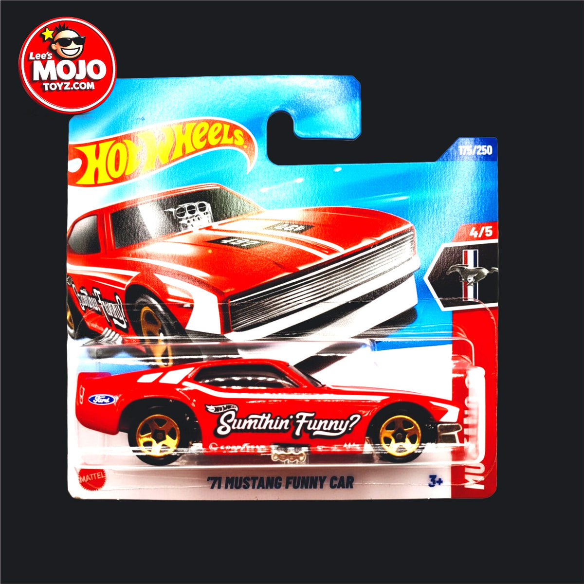 Hot Wheels H Case Mustang 60th  71 Mustang Funny Car -SHORT CARD New on Blister