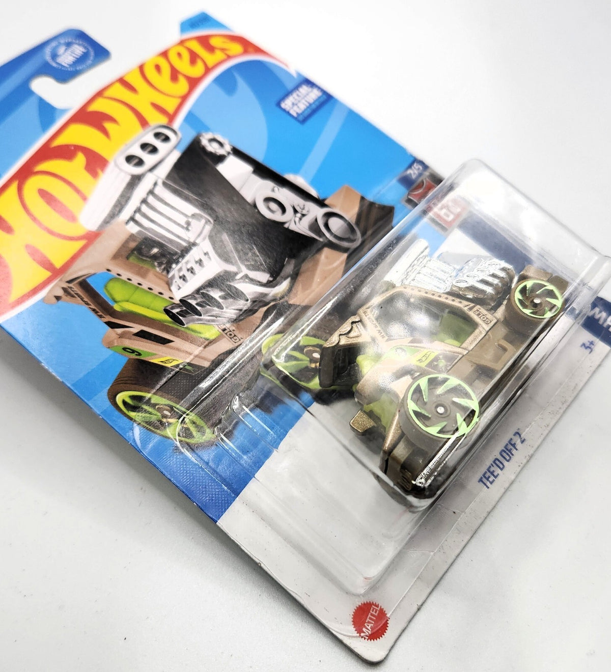 Hot Wheels Tee’d Off 2 Custom Green Golf Cart Diecast Sealed NEW IN BOX