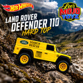 2020 Hot Wheels Premium Wild Terrain 4/5 LAND ROVER DEFENDER 110 HARD TOP Yellow