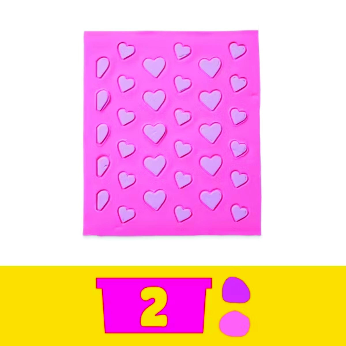 Play-Doh Barbie Hearts and Hair Set Make Doll Clothes & 10 Fashion Accessories