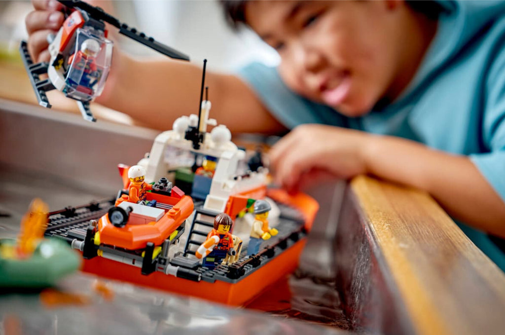 LEGO City 60504 Coast Guard Rescue Boat & Helicopter Official Set