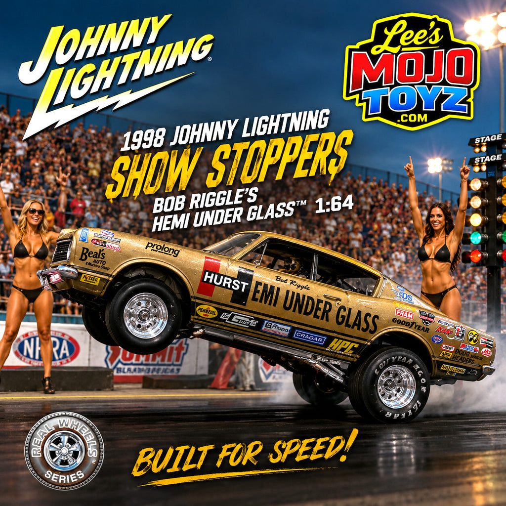 1998 Johnny Lightning SHOW STOPPERS Bob Riggle’s Hemi Under Glass 1:64
