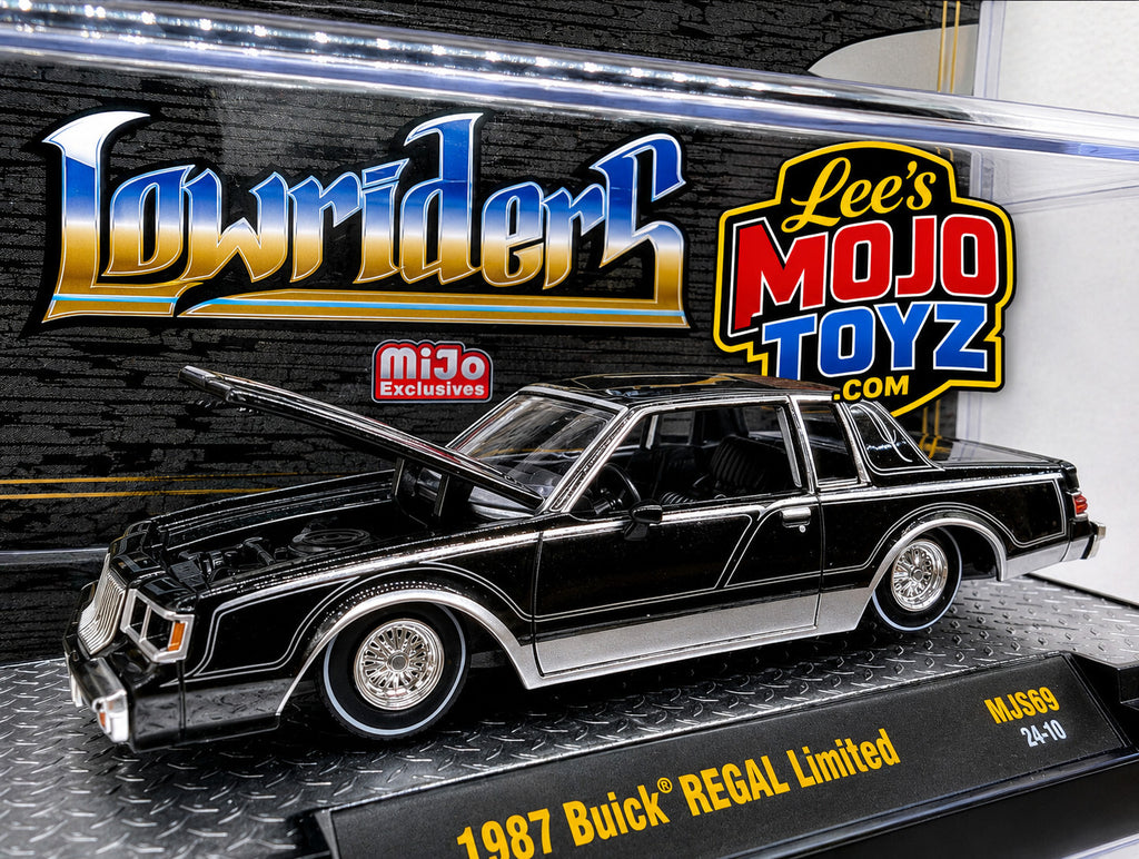 Lowriders 1987 BUICK REGAL LIMITED 1/64 DIECAST BLACK 31500-MJS69 M2 MACHINES