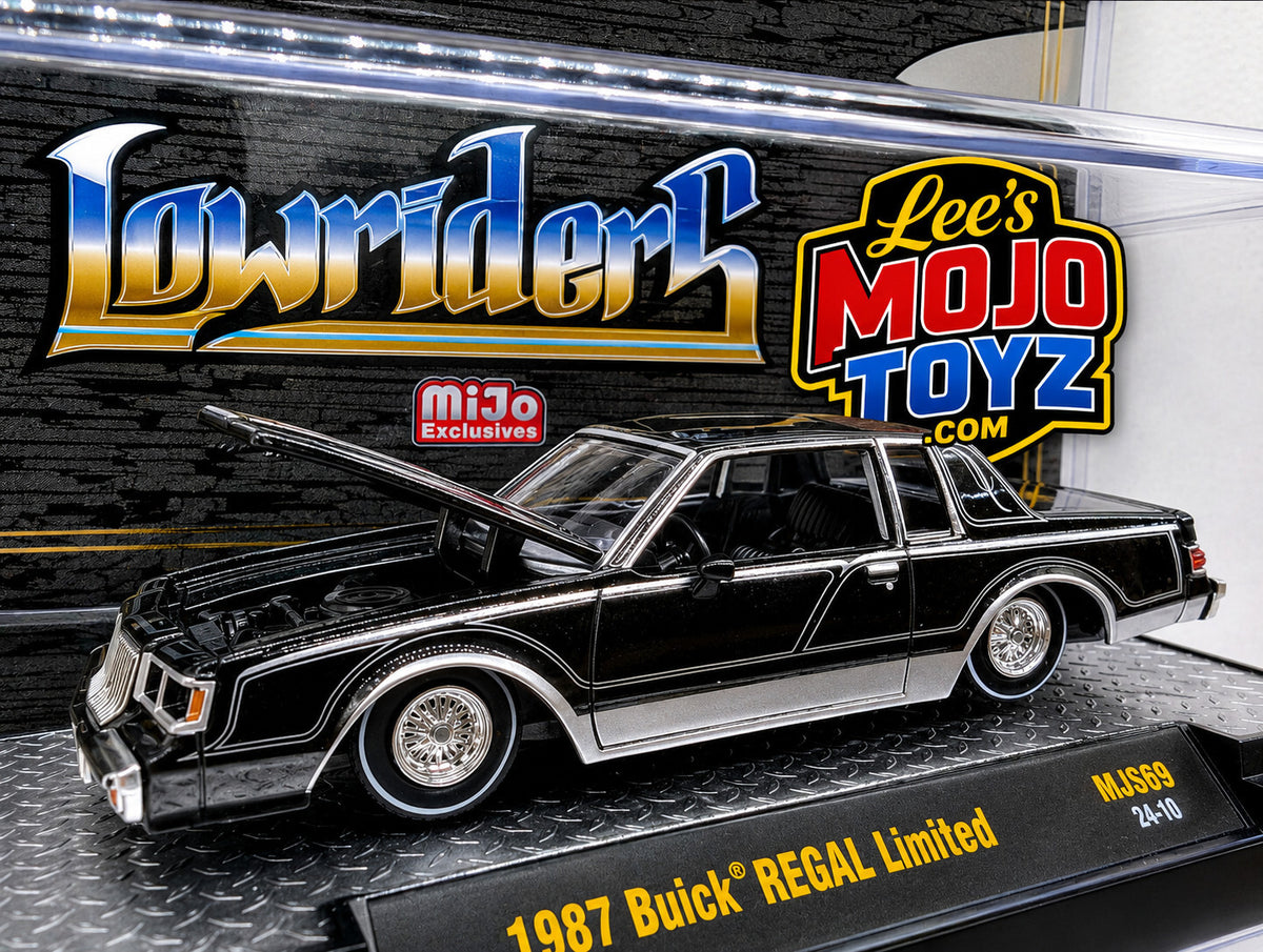 Lowriders 1987 BUICK REGAL LIMITED 1/64 DIECAST BLACK 31500-MJS69 M2 MACHINES