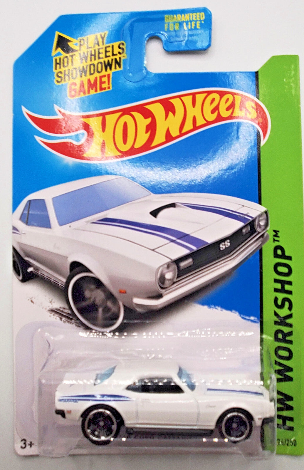 2014 Hot Wheels HW Workshop ‘68 Copo Camaro White  New on Blister Card !