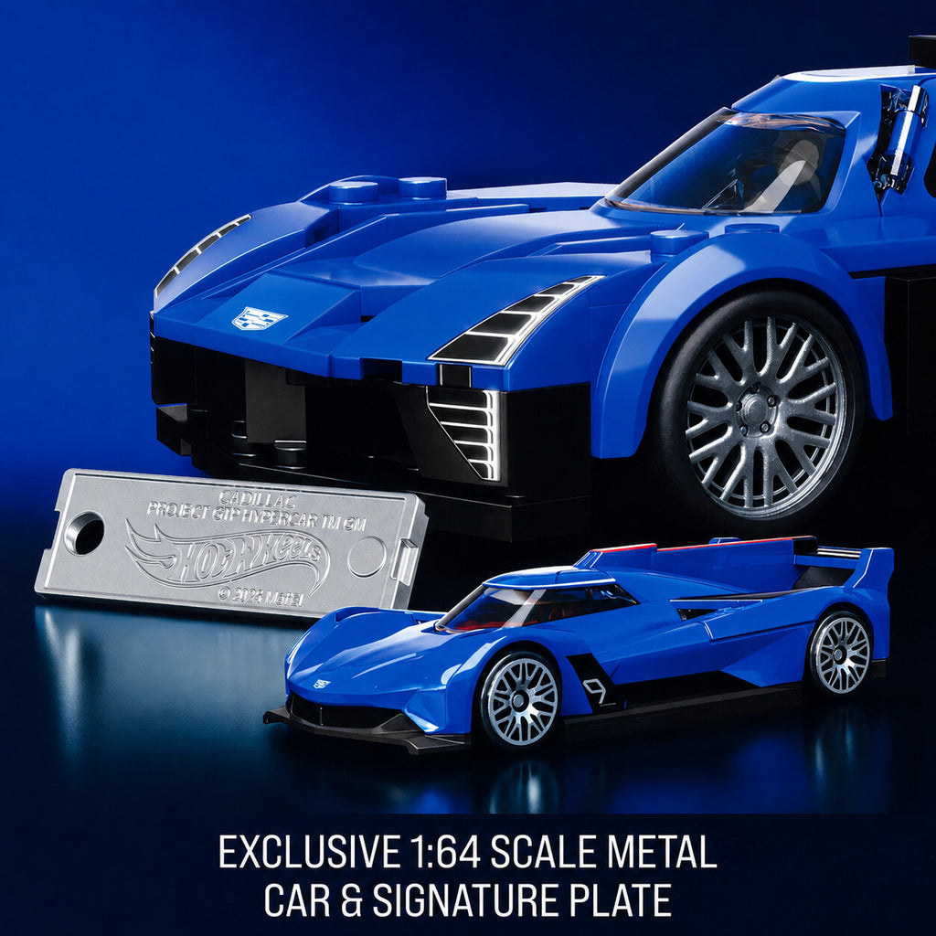 Mattel Brick Shop Hot Wheels Cadillac Project GTP Hypercar Building Set NEW