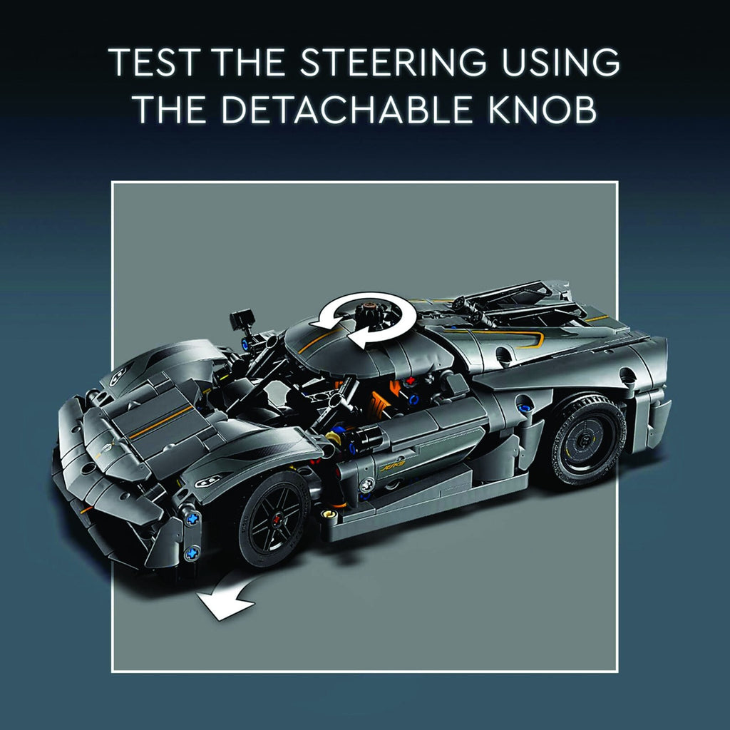 LEGO TECHNIC: Koenigsegg Jesko Absolut Gray Hypercar (42173)