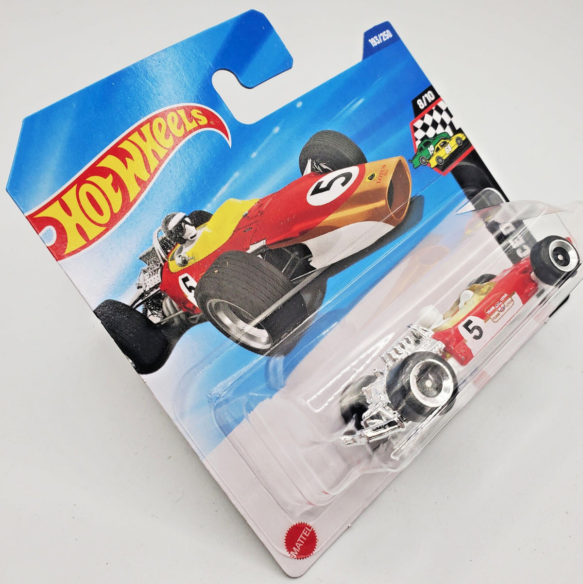 Hot Wheels Mainline '68 Lotus Type 49 Red HW Race Day New on Short Blister Card