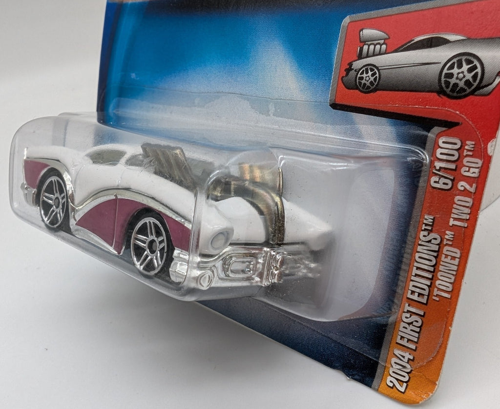 Hot Wheels 2004 First Editions 6/100 'Tooned Two 2 Go 2004 #006 White/Purple