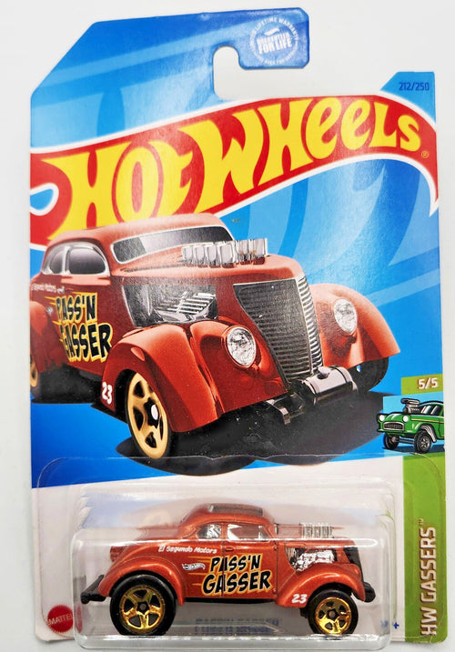 2023 HOT WHEELS PASS'N GASSER ~ '37 FORD COUPE, HW GASSERS #5/5, NEW ON BLISTER