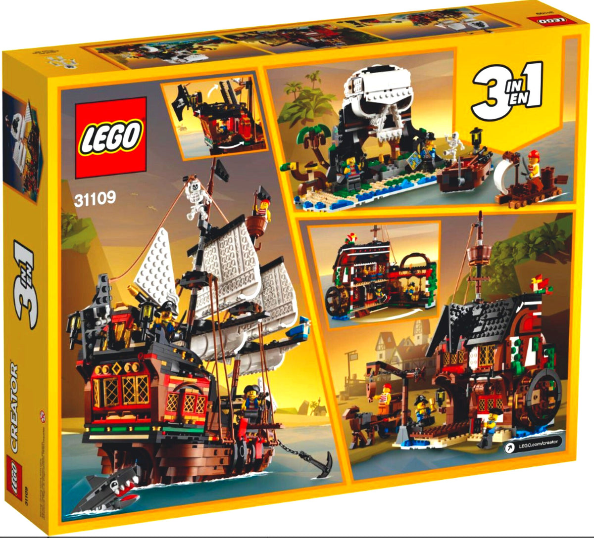 LEGO Creator 31109 Pirate Ship 3-in-1 New Factory Sealed Box  RETIRED