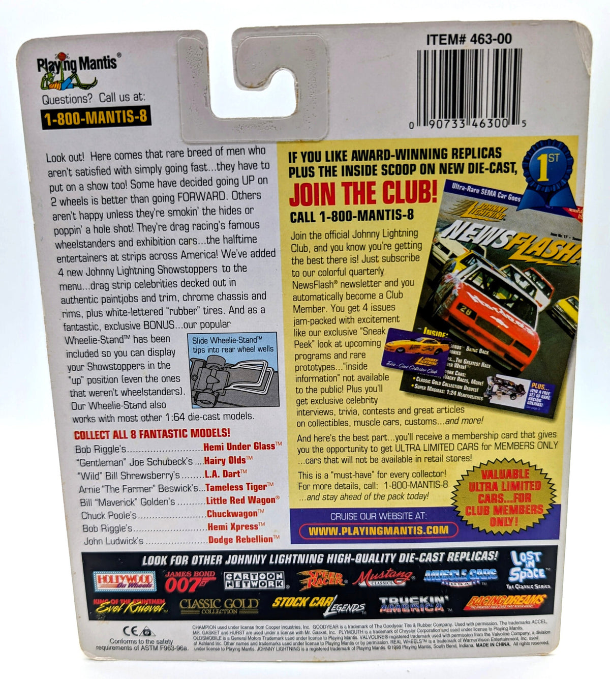 Johnny Lightning Show Stoppers! Arnie Beswick Tameless Tiger 1:64 Die Cast NEW !