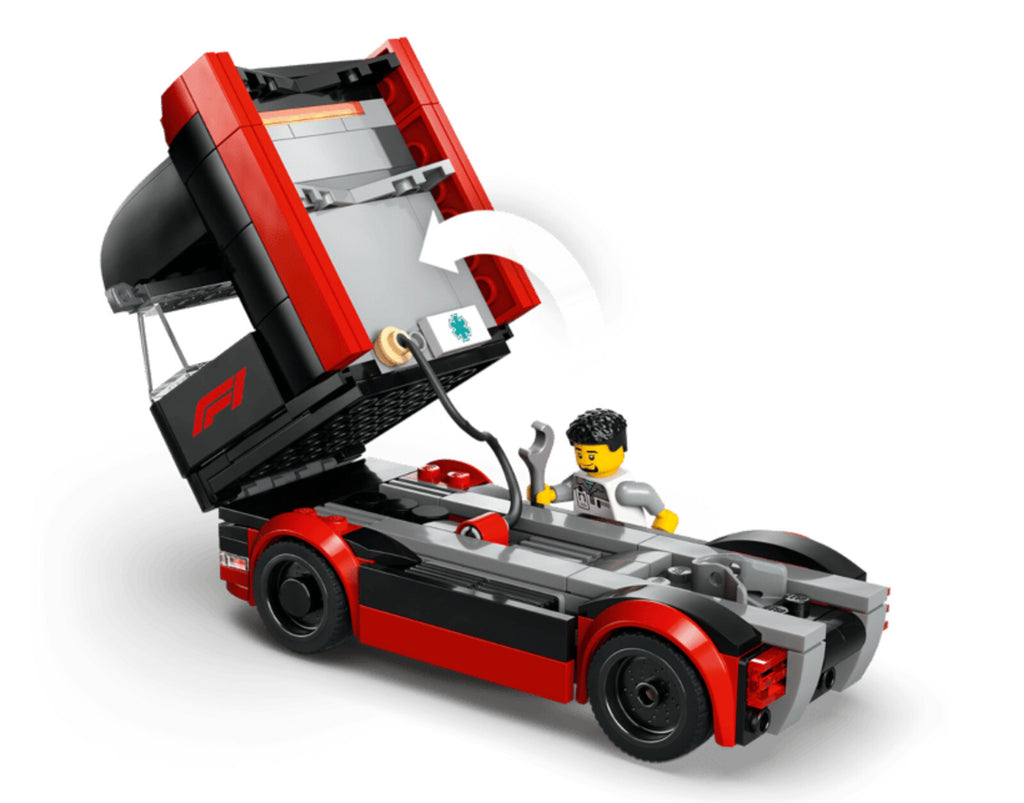 LEGO CITY: F1 Truck with Rb20 & Amr24 F1 Cars  #60445  New in sealed box.