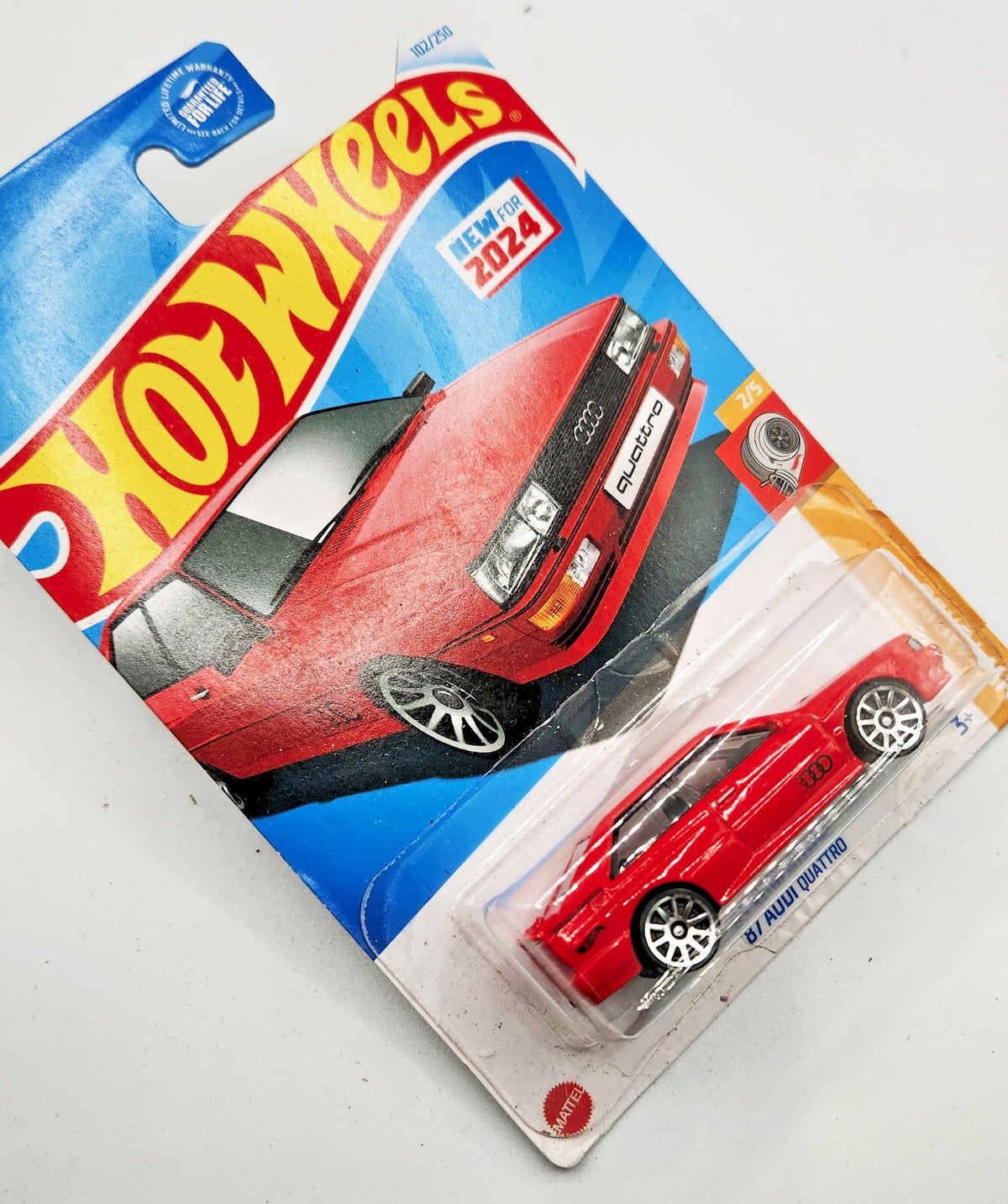 Hot Wheels ‘87 Audi Quattro 2024 2/5 Hw Turbo Red NEW ON BLISTER CARD !!