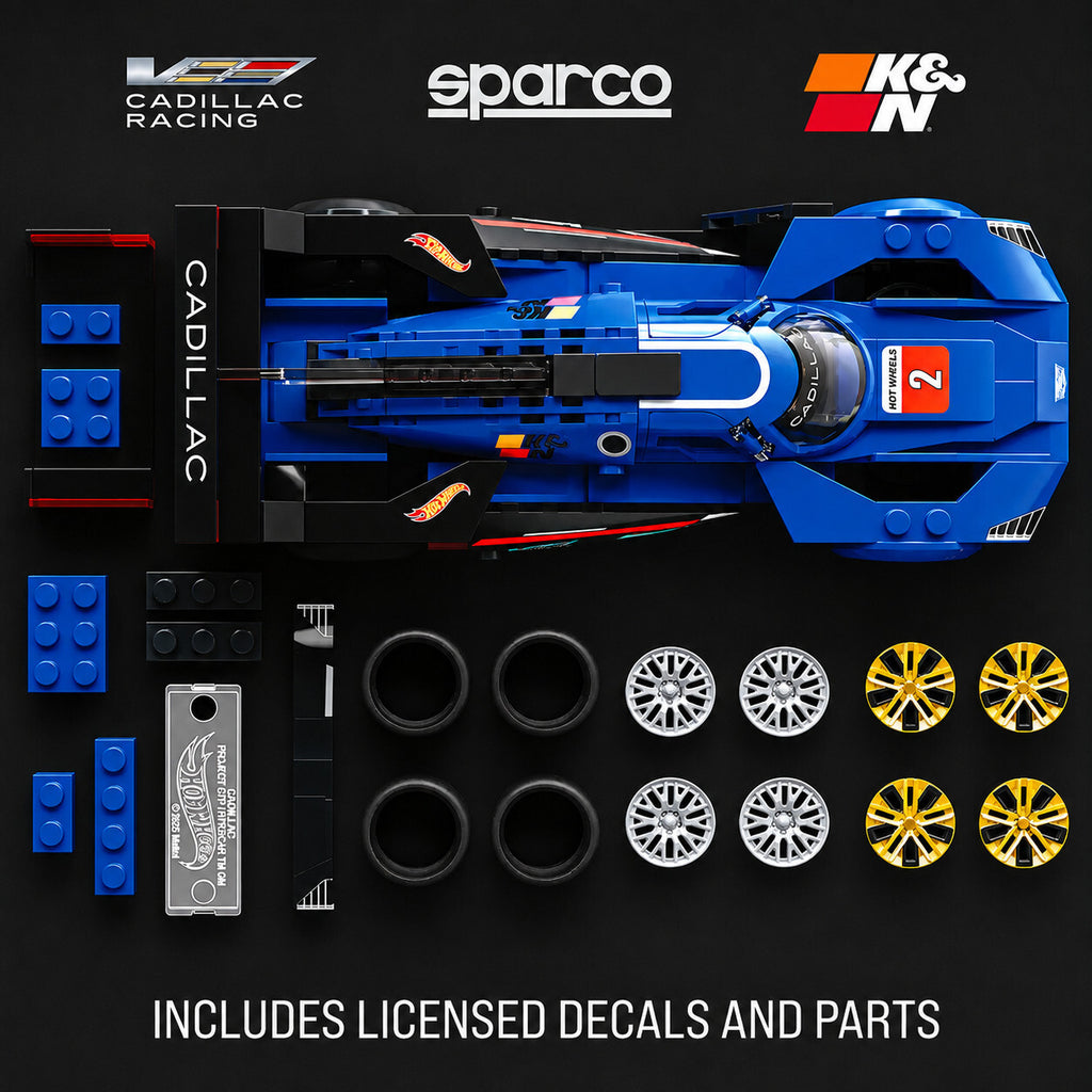 Mattel Brick Shop Hot Wheels Cadillac Project GTP Hypercar Building Set NEW