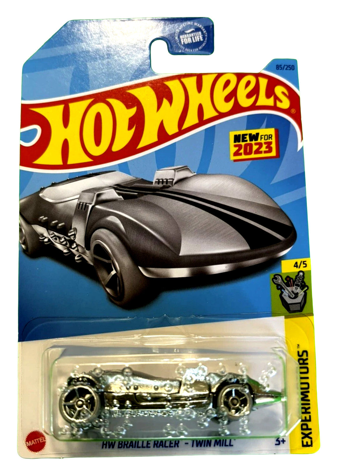 Hot Wheels HW Braille Racer Twin Mill, Experimotors 4/5 [Silver] 85/250
