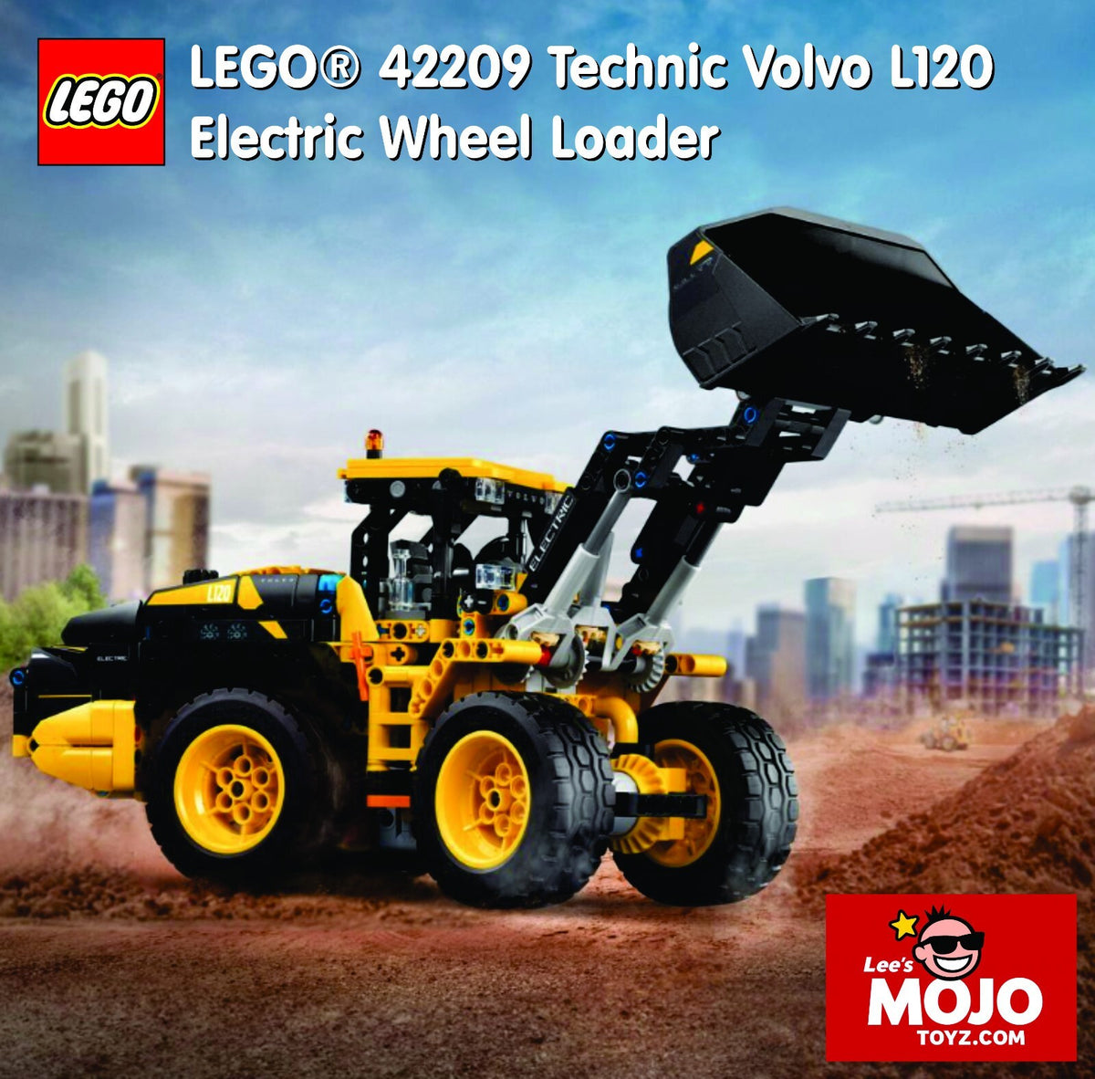 LEGO Technic Volvo L120 Electric Wheel Loader 42209 Building Kit (973 Pieces)