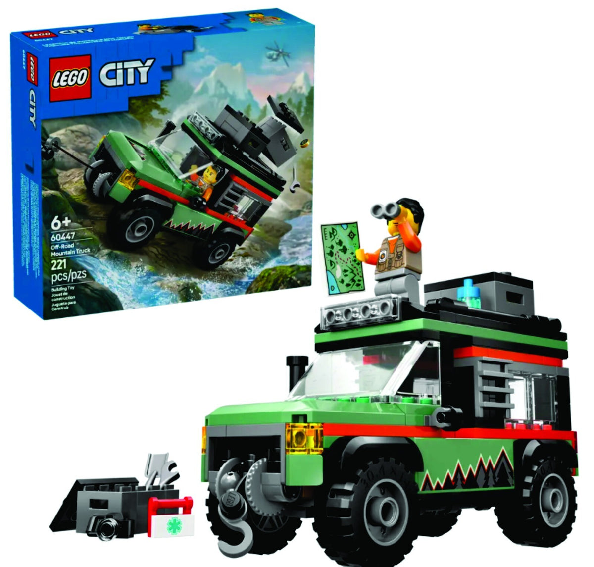 LEGO® City 2025 Off-Road 4x4 Mountain Truck Building Toy 60447 NEW IN BOX