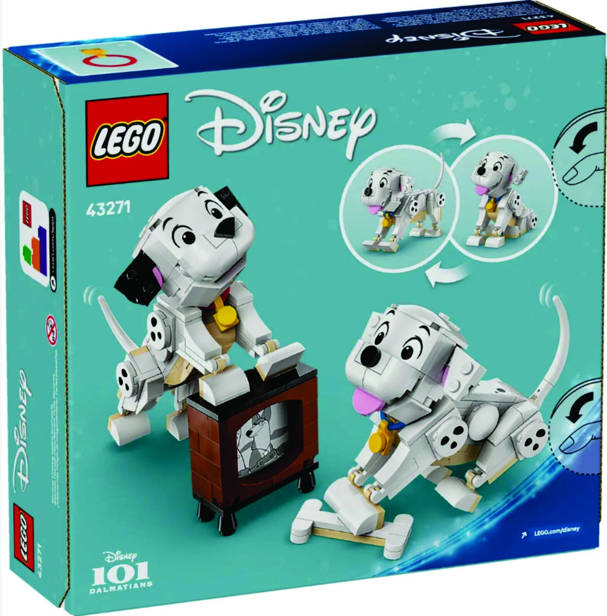 LEGO 43271 Disney Lucky & Penny 101 Dalmatians Puppies NEW IN BOX (RETIRED)