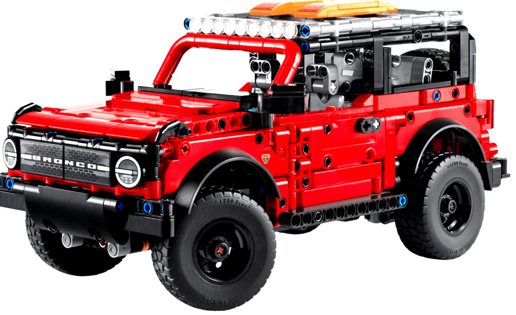 LEGO Technic Ford Bronco SUV Building Set, 943 Pieces, Red and Black