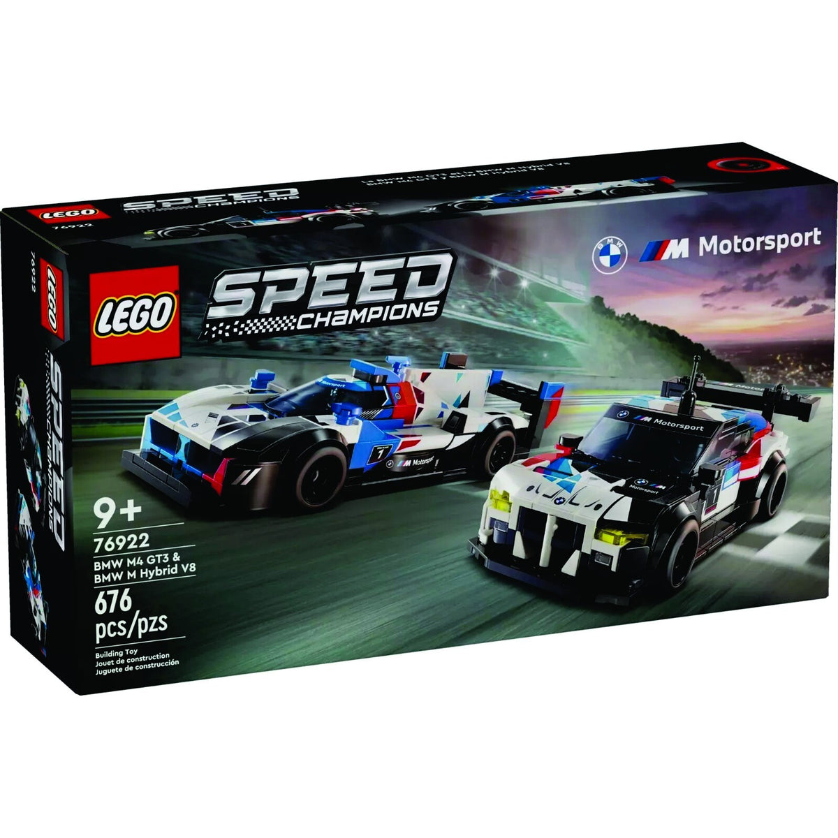LEGO Speed Champions BMW M4 GT3 & BMW M Hybrid V8 Race Cars 76922