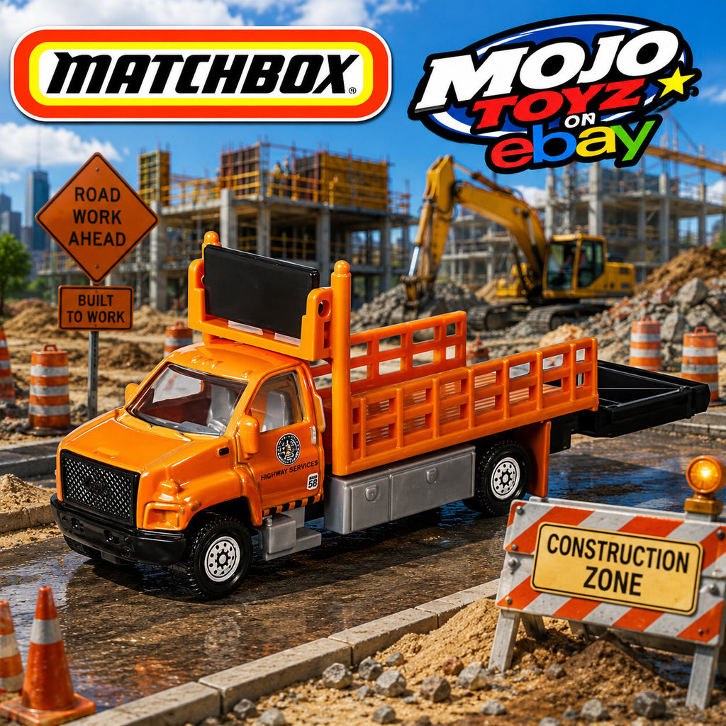 Matchbox Working Rigs Metal Vehicle - GMC 3500 ATTENUATOR TRUCK  NEW !!!