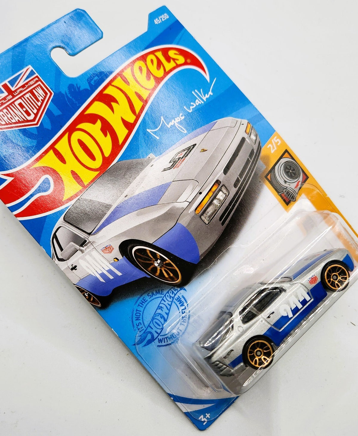 Hot Wheels HW Turbo 2/5 '89 Porsche 944 Turbo 45/250 Blue